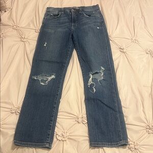 Joes high rise straight ankle jeans - barely worn